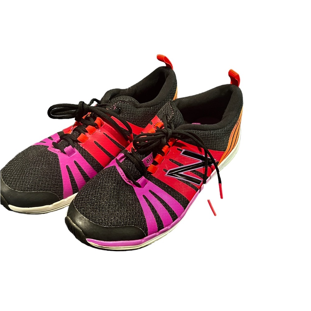 New Balance 811 Fantom Tape Cush Women's Sz 6.5 Running‎ Shoes Black Pink Orange